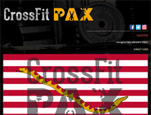 Tablet Screenshot of crossfitpax.com